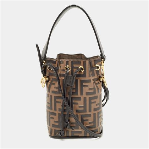 fendi mon tresor leather bucket|Fendi drawstring bucket bag.